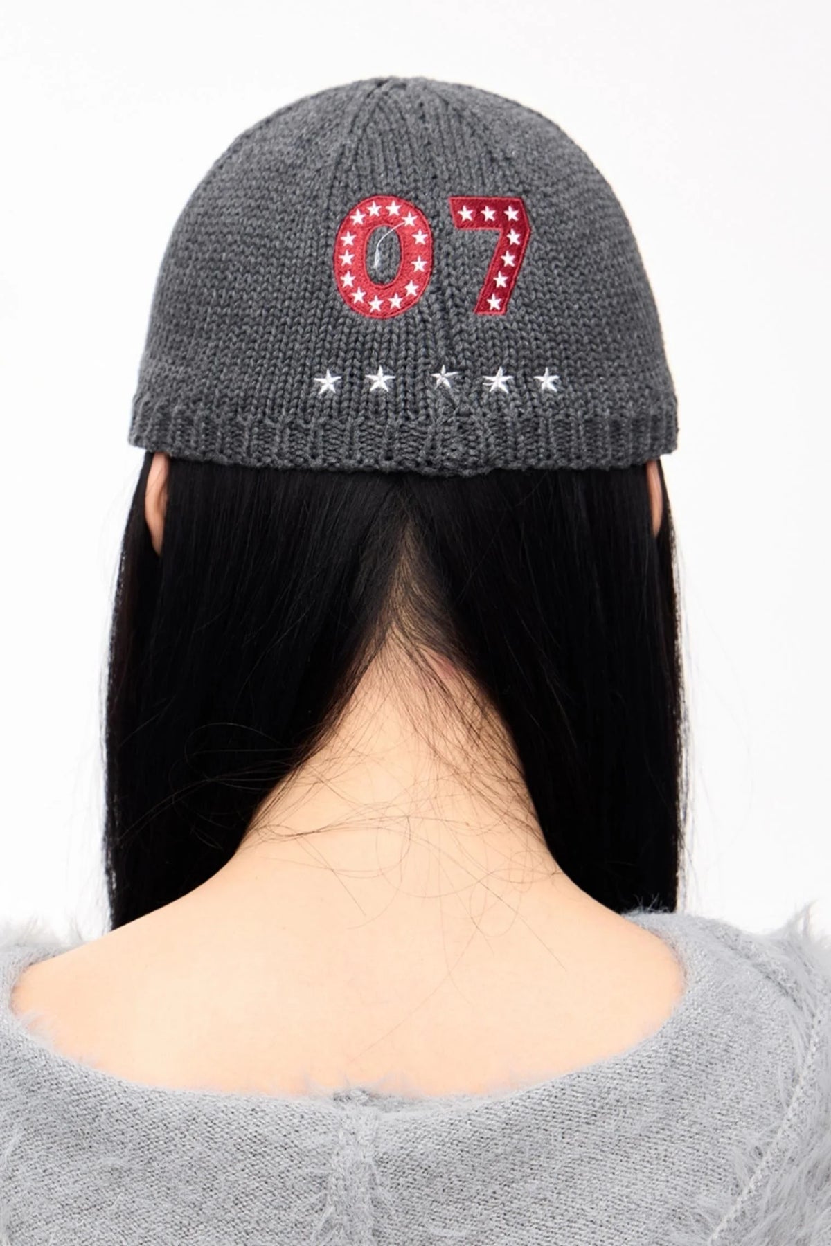 Vintage Star Embroidered Wool Hat