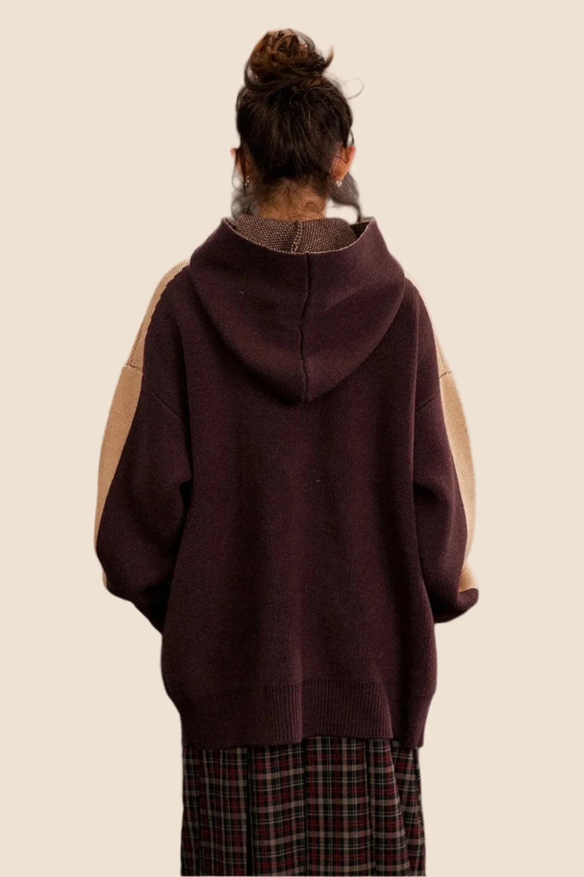 Vintage Star Hooded Knitted Jacket