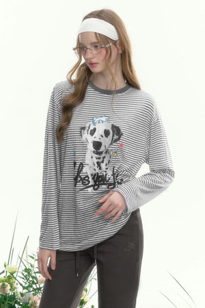 Vintage Striped Long Sleeve Tee