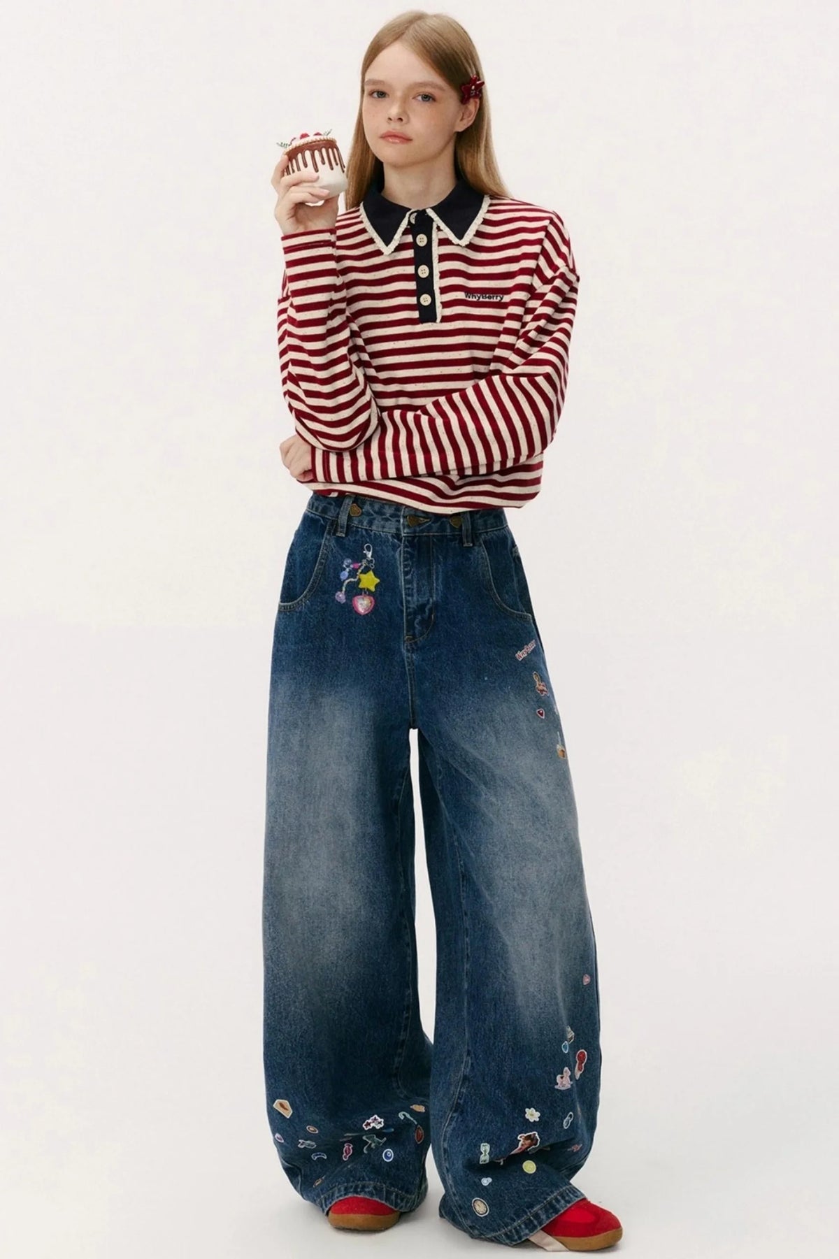 Vintage Striped Polo Shirt
