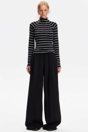 Vintage Striped Slim Knit Top