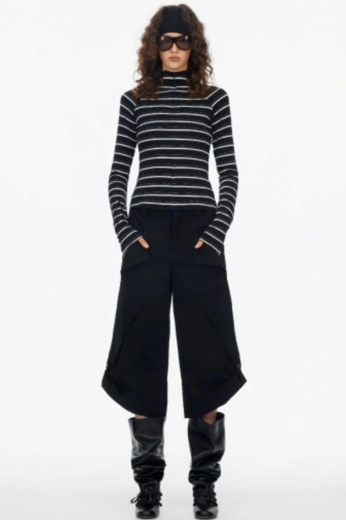 Vintage Striped Slim Knit Top