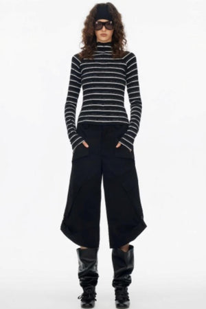 Vintage Striped Slim Knit Top