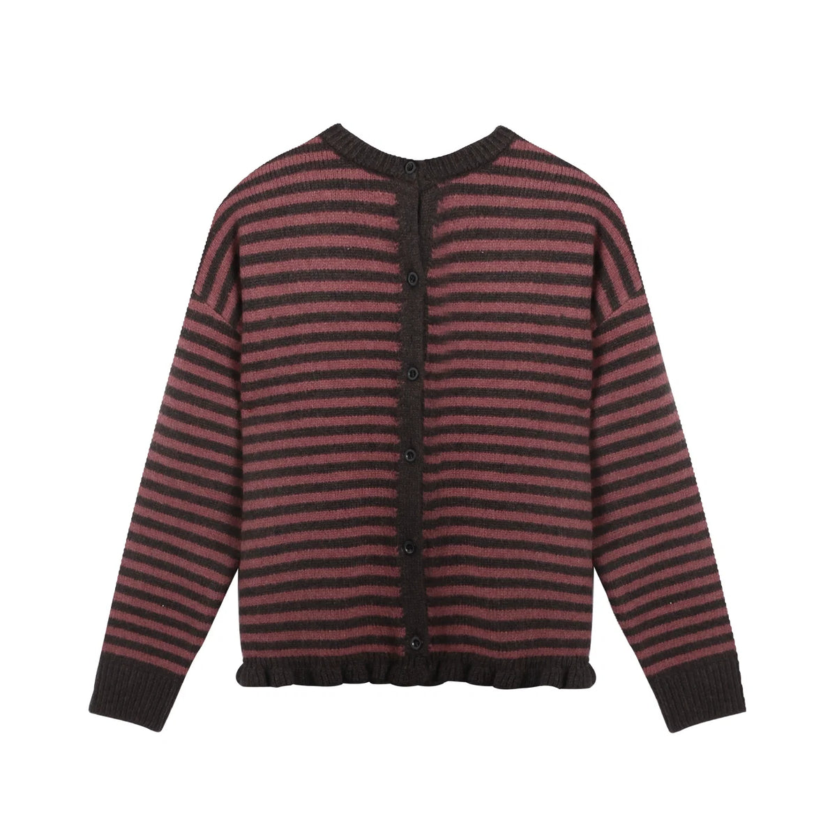 Vintage Striped Sweater Cardigan