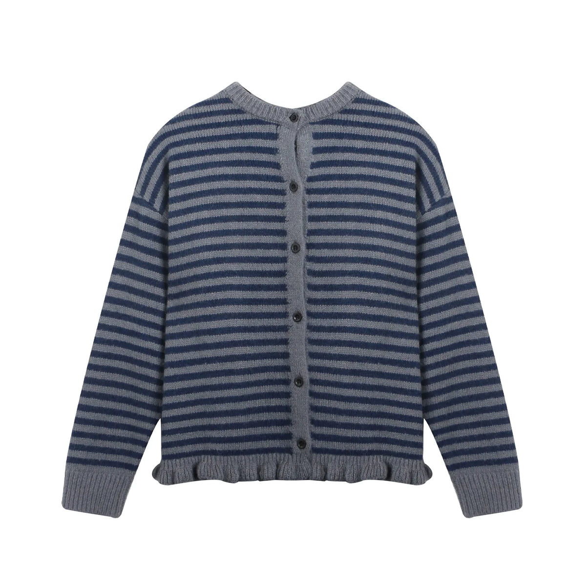 Vintage Striped Sweater Cardigan