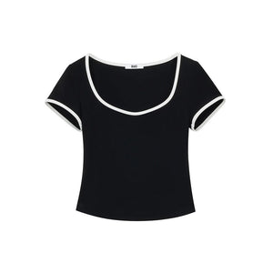 Vintage Striped V-Neck Top