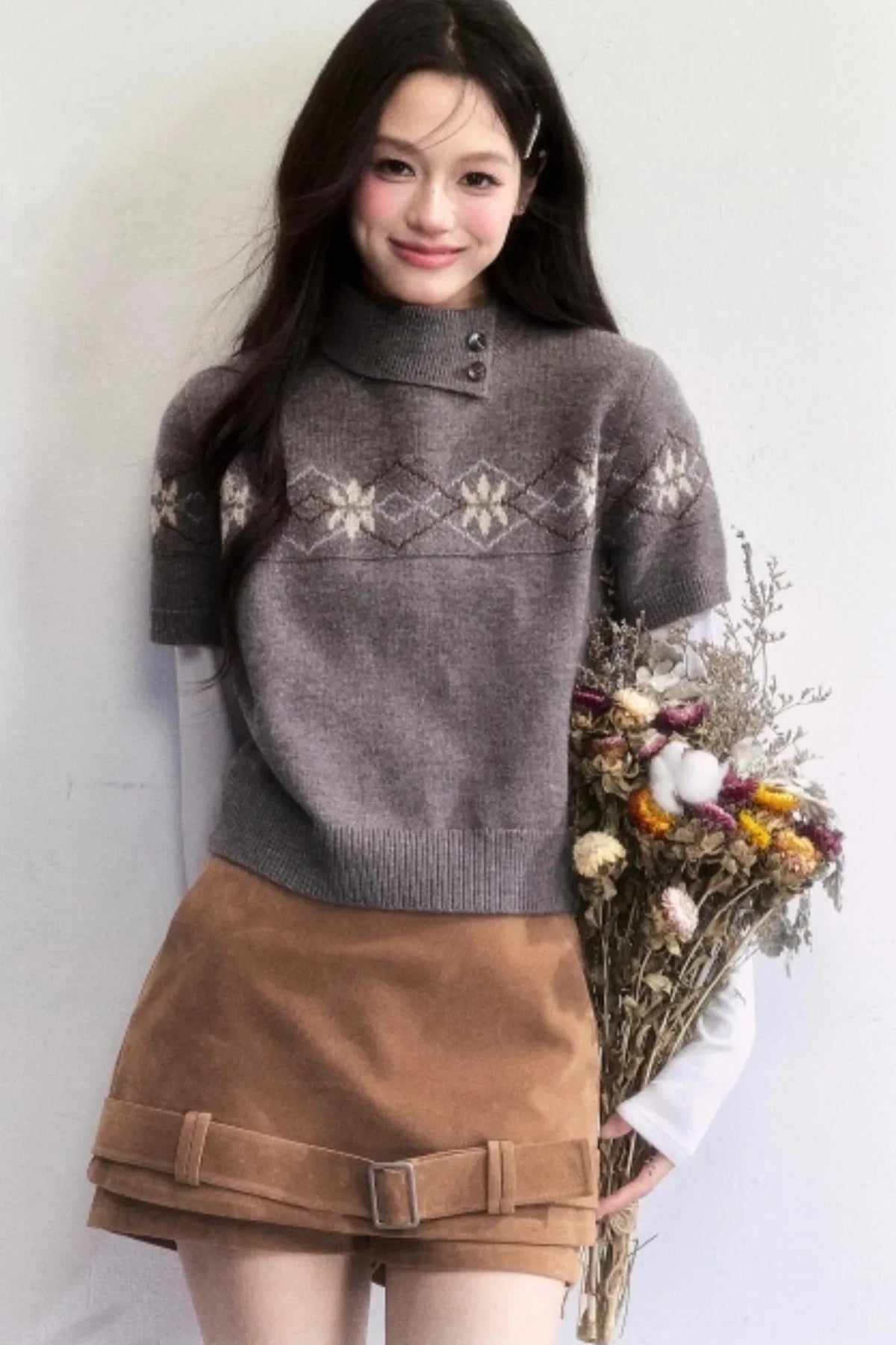 Vintage Suede Winter Skirt