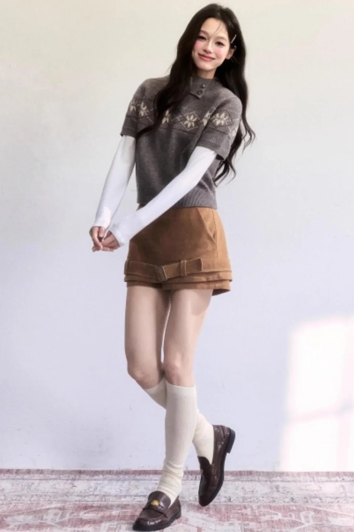 Vintage Suede Winter Skirt