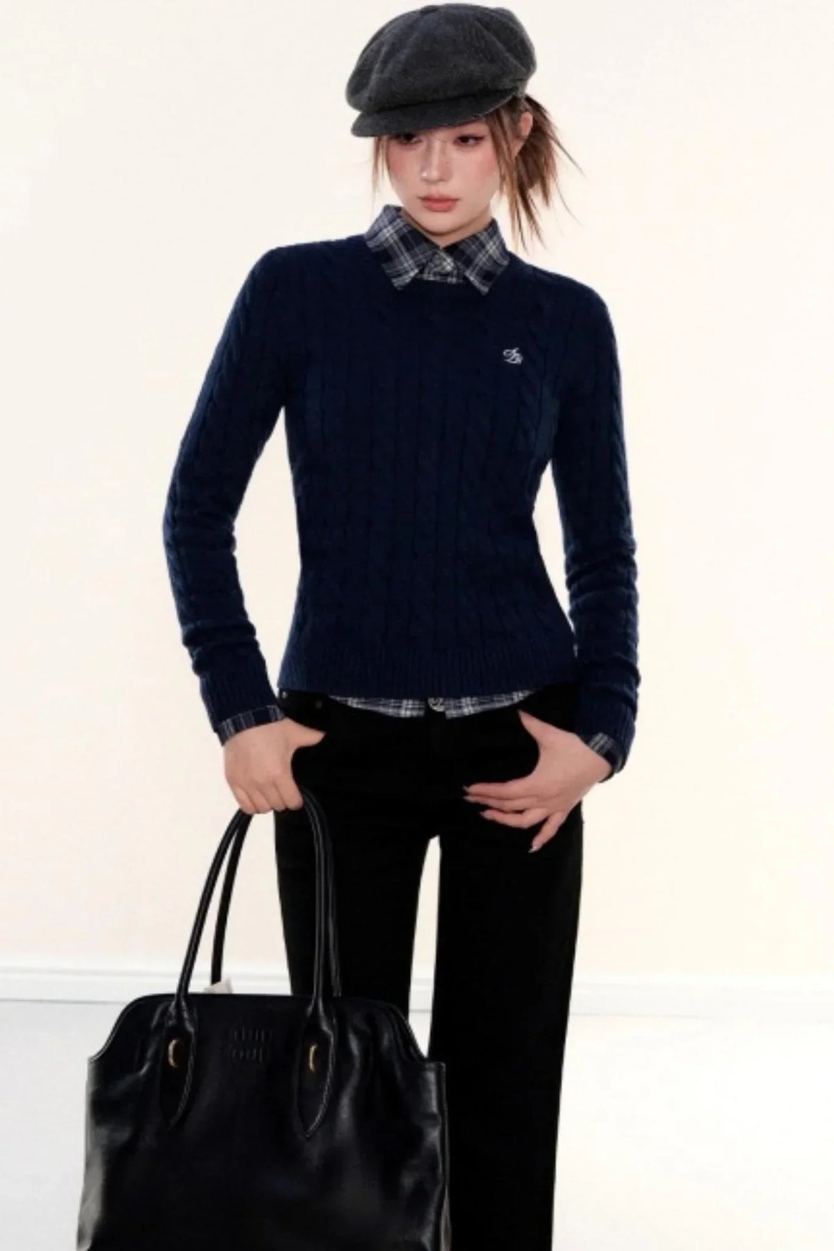 Vintage Twist Cable Knit Sweater