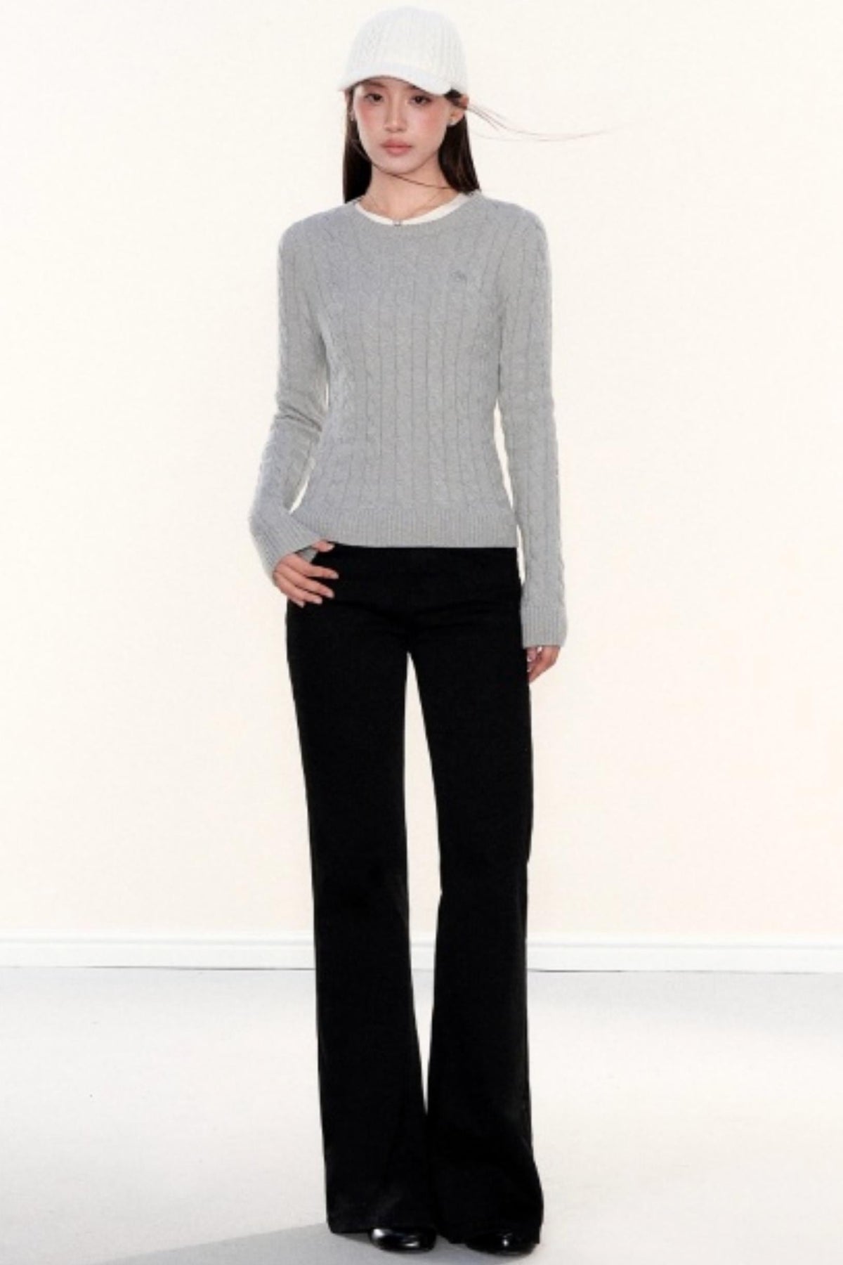 Vintage Twist Cable Knit Sweater