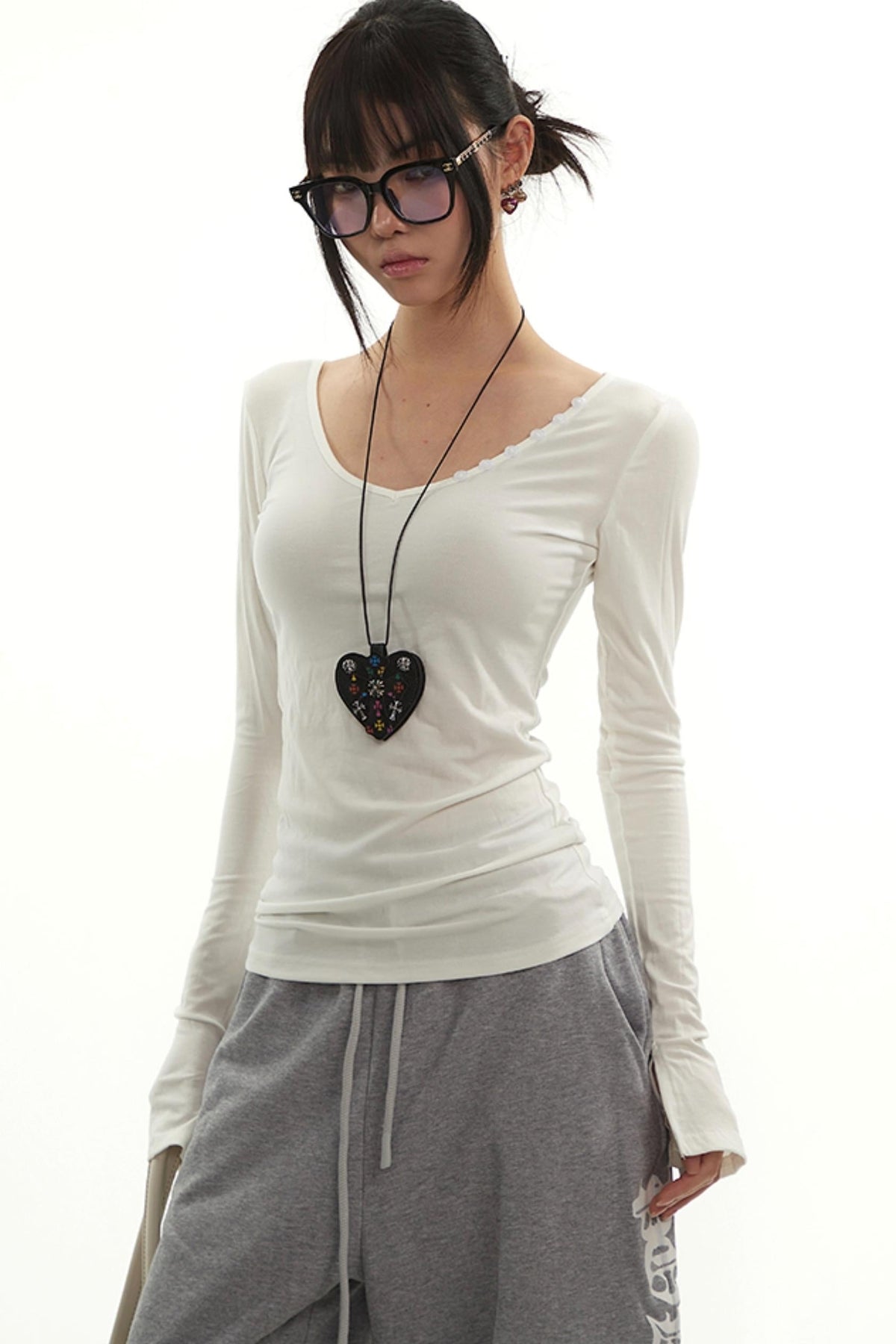 Vintage V-Neck Striped Tee
