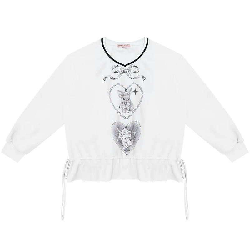 Vintage V-Neck Sweatshirt