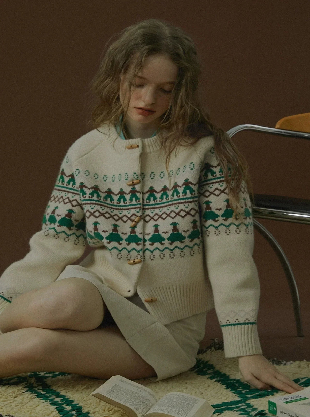 VINTAGE VILLAIN KNIT SWEATER JACKET