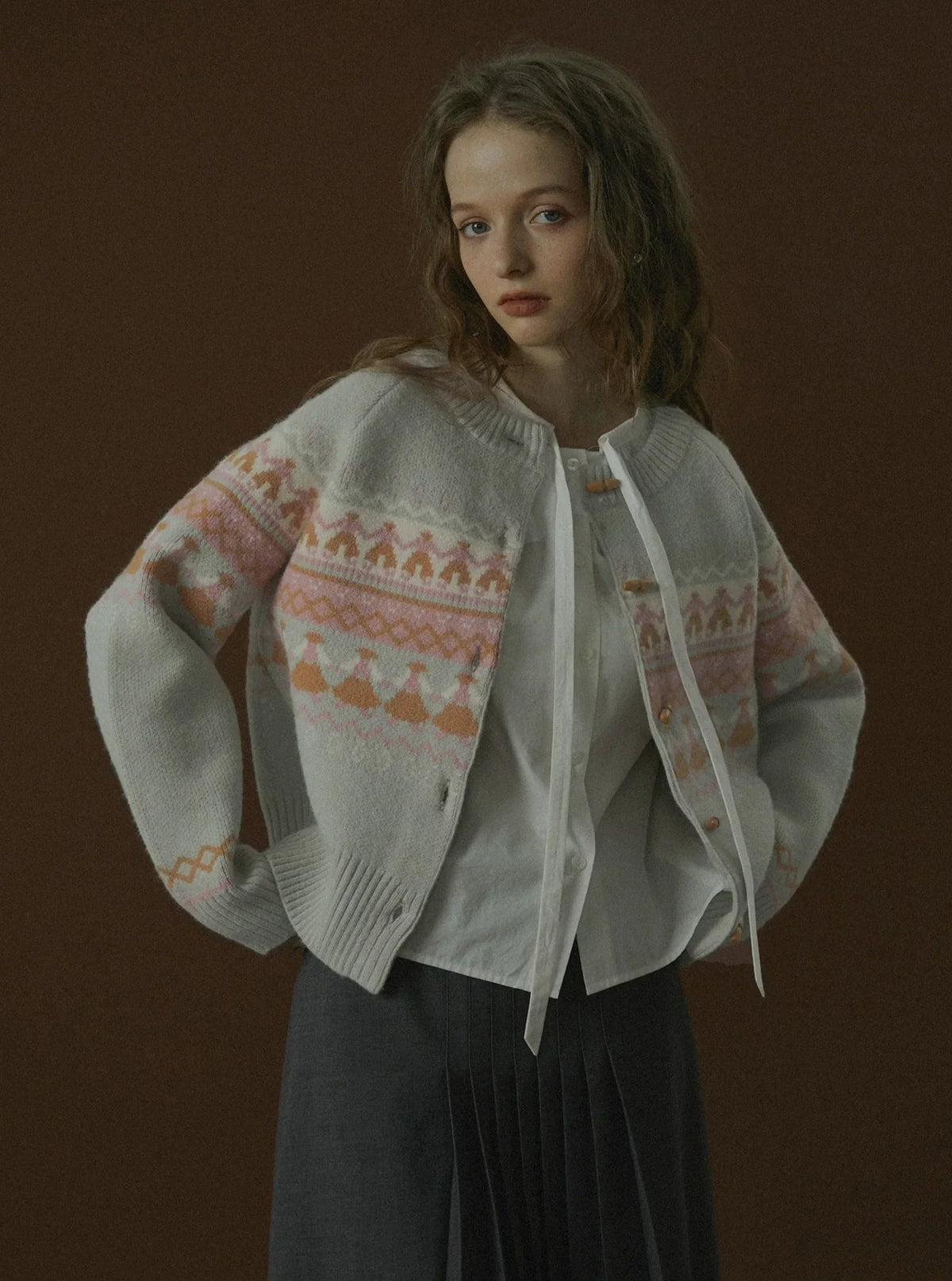 VINTAGE VILLAIN KNIT SWEATER JACKET