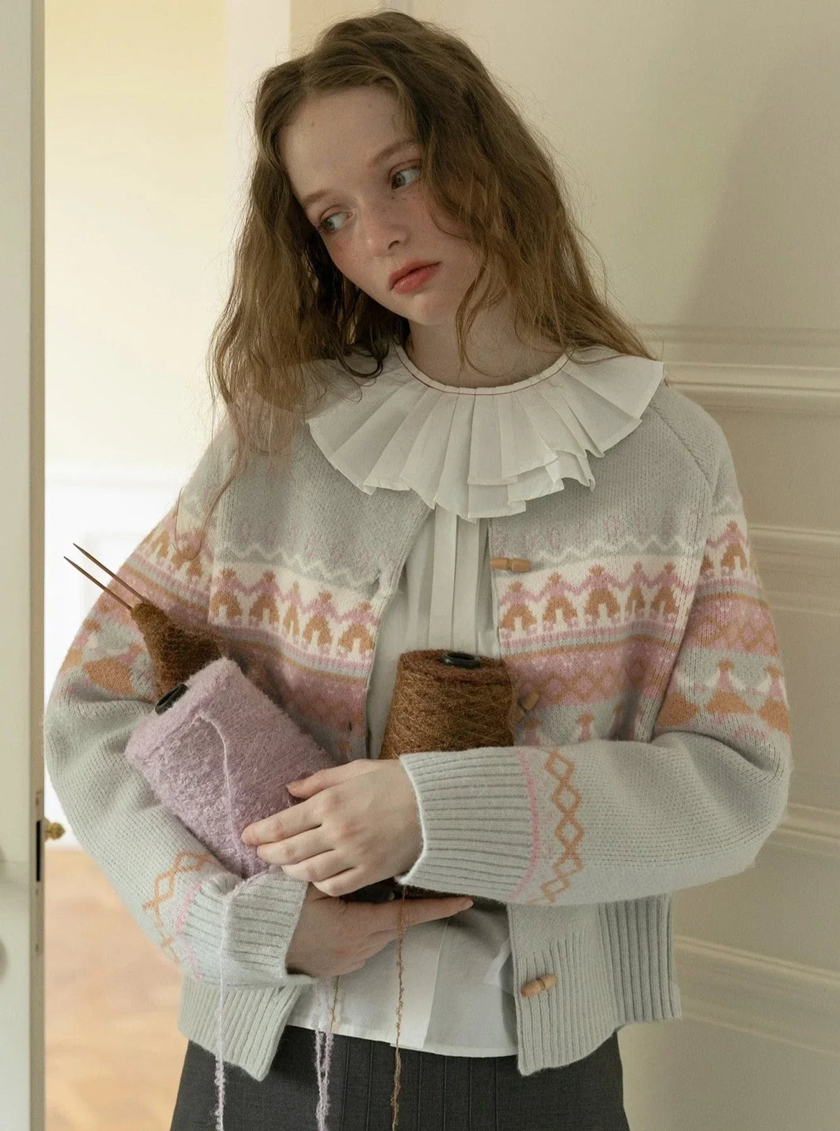 VINTAGE VILLAIN KNIT SWEATER JACKET