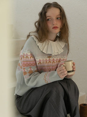 VINTAGE VILLAIN KNIT SWEATER JACKET