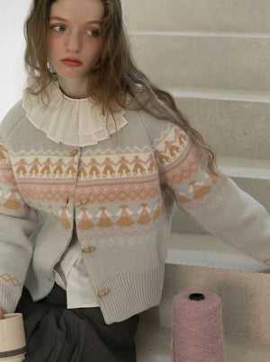 VINTAGE VILLAIN KNIT SWEATER JACKET
