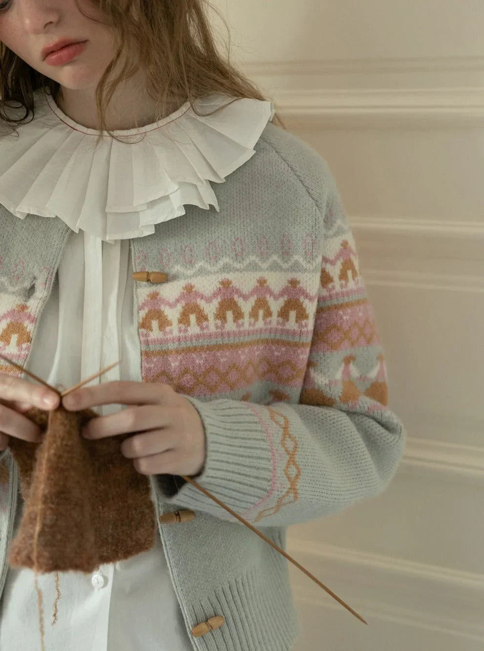 VINTAGE VILLAIN KNIT SWEATER JACKET