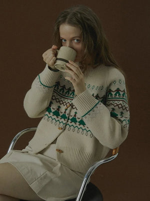 VINTAGE VILLAIN KNIT SWEATER JACKET