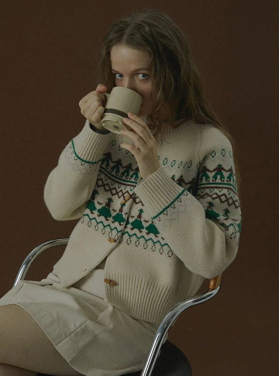VINTAGE VILLAIN KNIT SWEATER JACKET