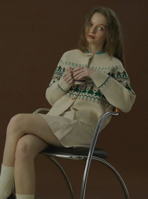 VINTAGE VILLAIN KNIT SWEATER JACKET