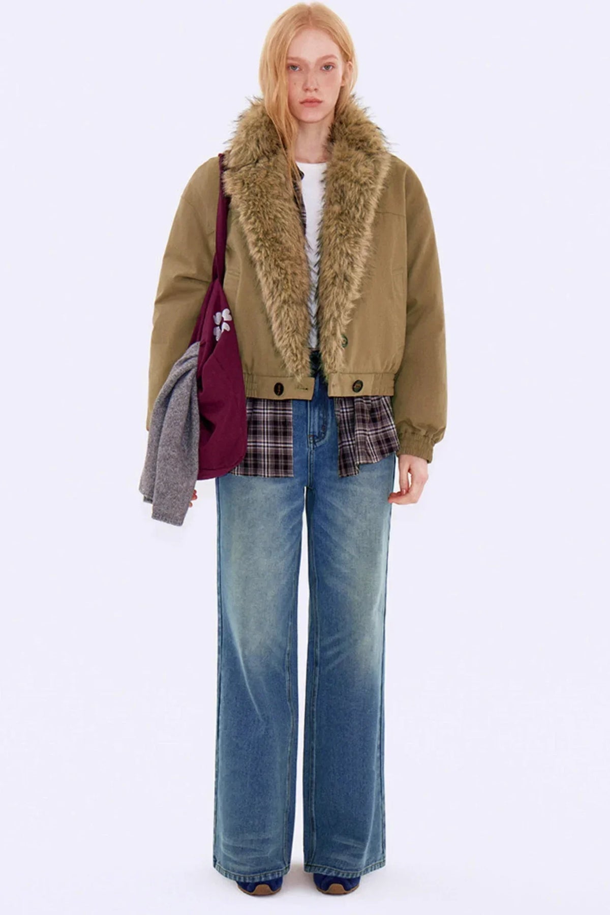 Vintage Washed Denim Jeans