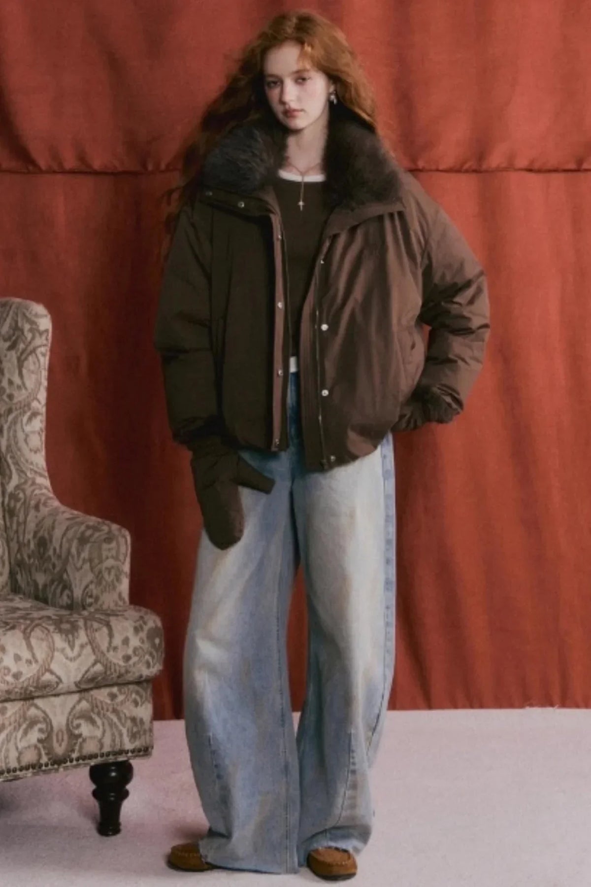 Vintage Washed Denim Pants