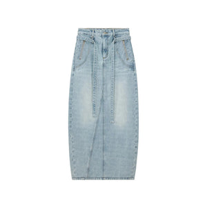 Vintage Washed Denim Skirt