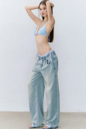 Vintage Washed Lyocell Jeans