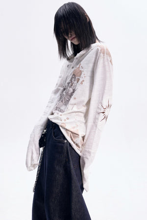 Vintage White Long Sleeve Tee