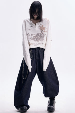 Vintage White Long Sleeve Tee