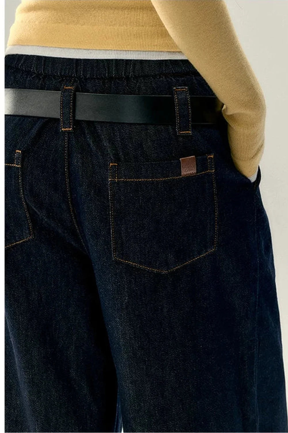 Vintage Wide-Leg Denim Pants