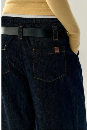 Vintage Wide-Leg Denim Pants