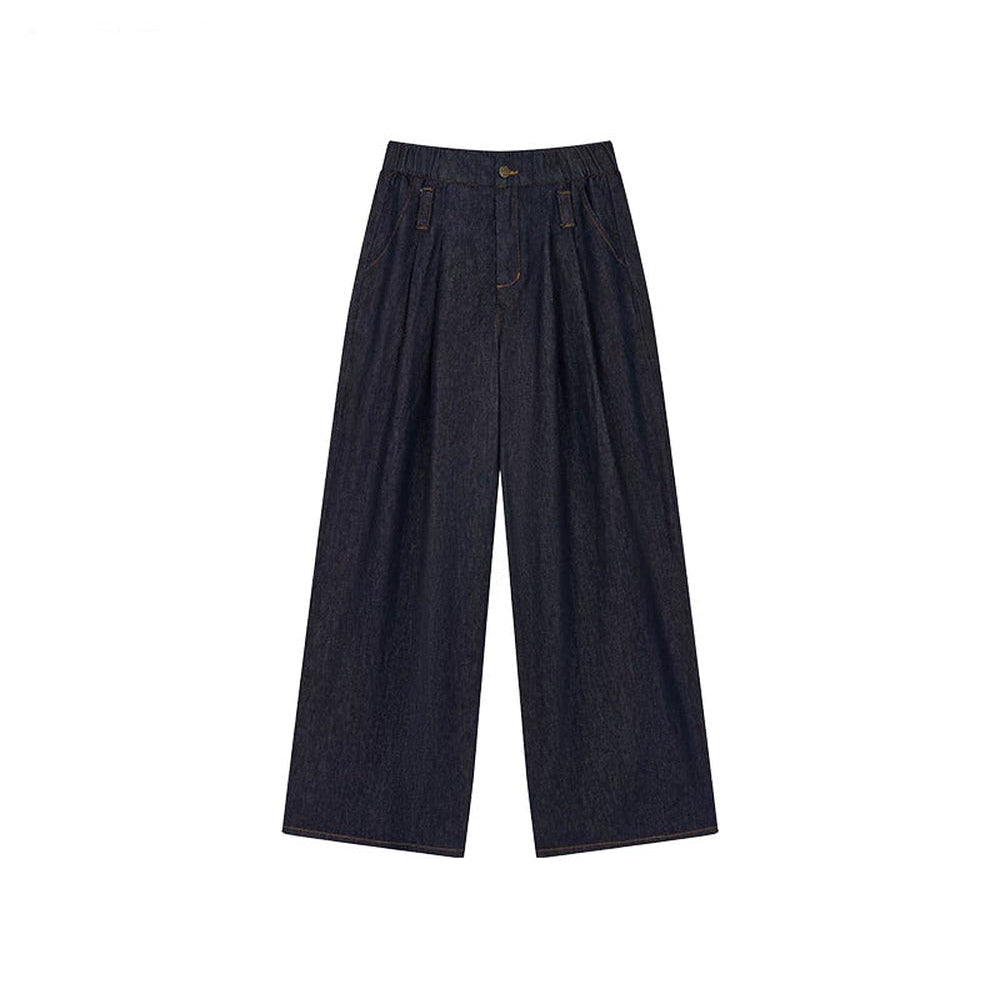 Vintage Wide-Leg Denim Pants