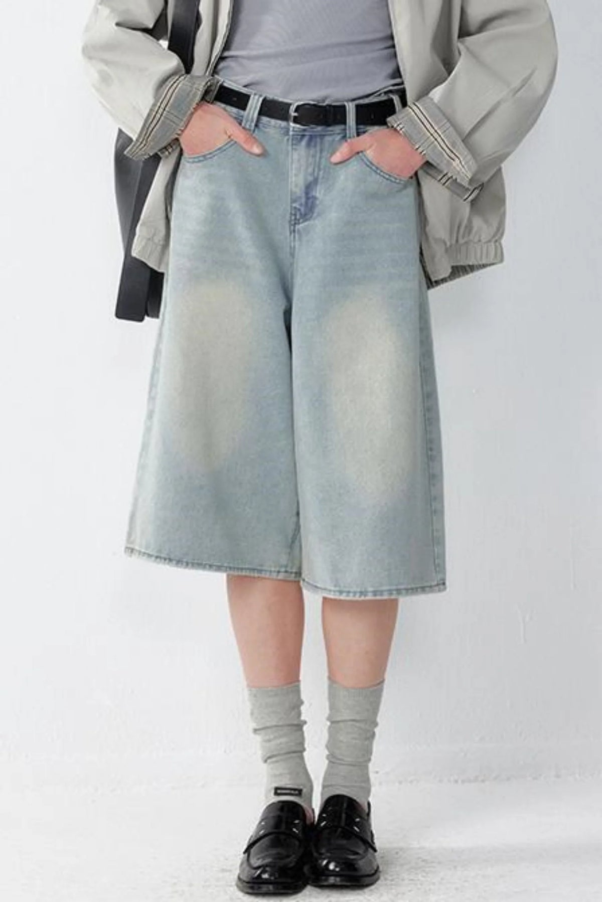 Vintage Wide Leg Denim Pants