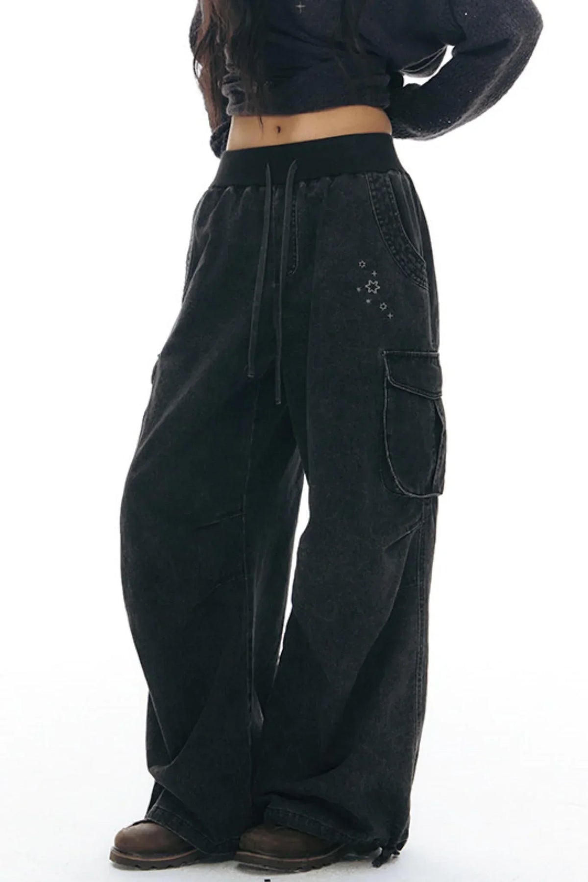 Vintage Wide-Leg Retro Pants