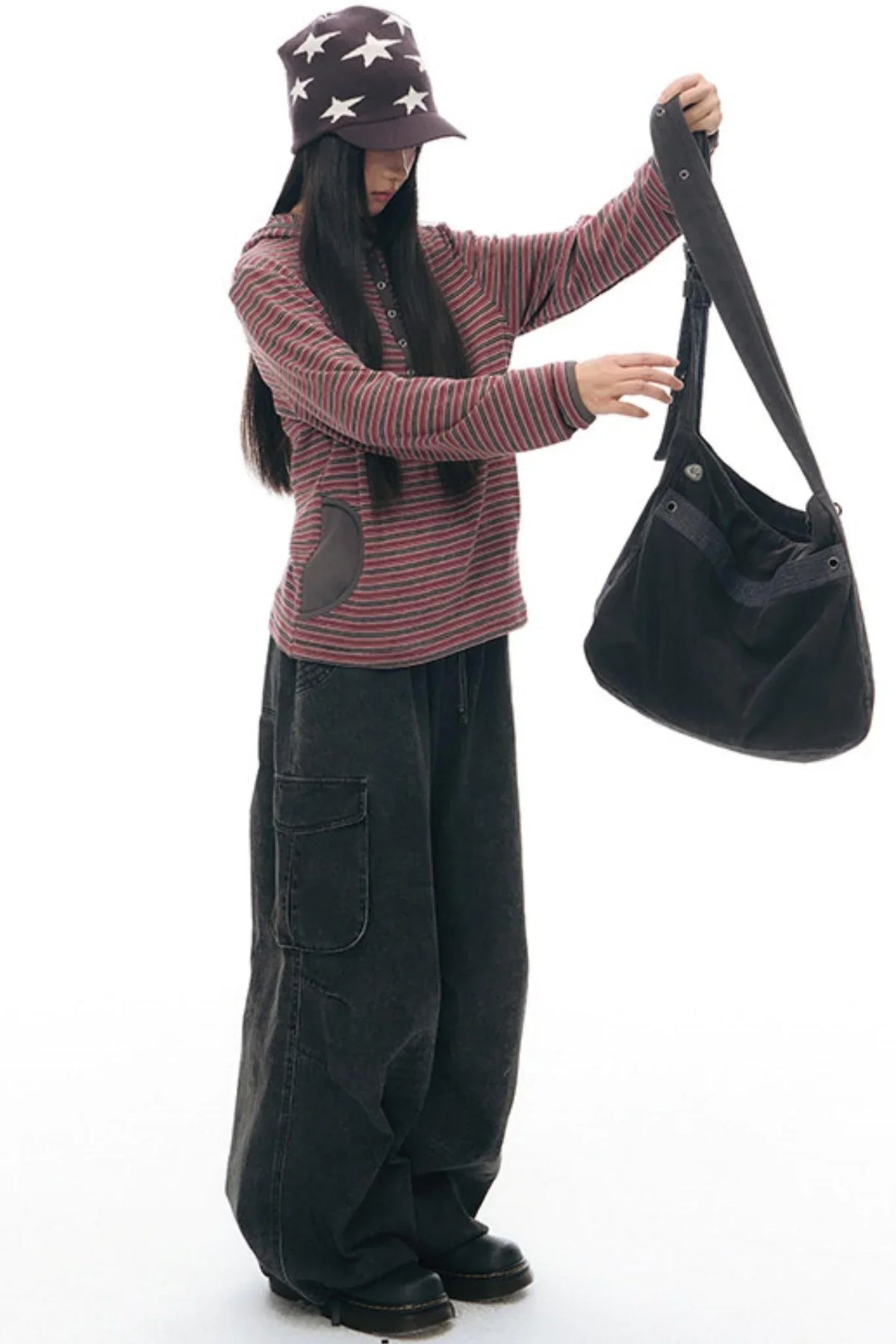Vintage Wide-Leg Retro Pants
