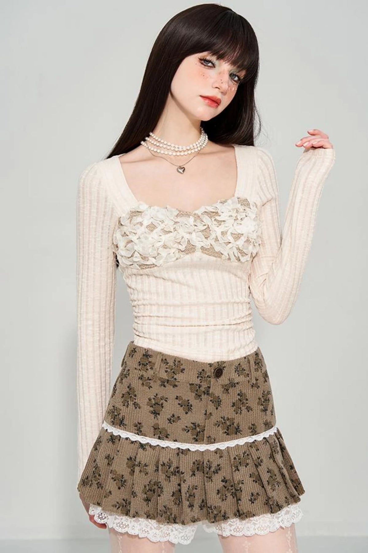 Vintage Wrinkle Texture Top Set-Up