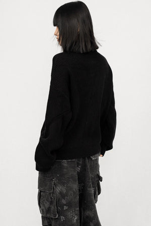 Vintage Zipper Sweater Coat