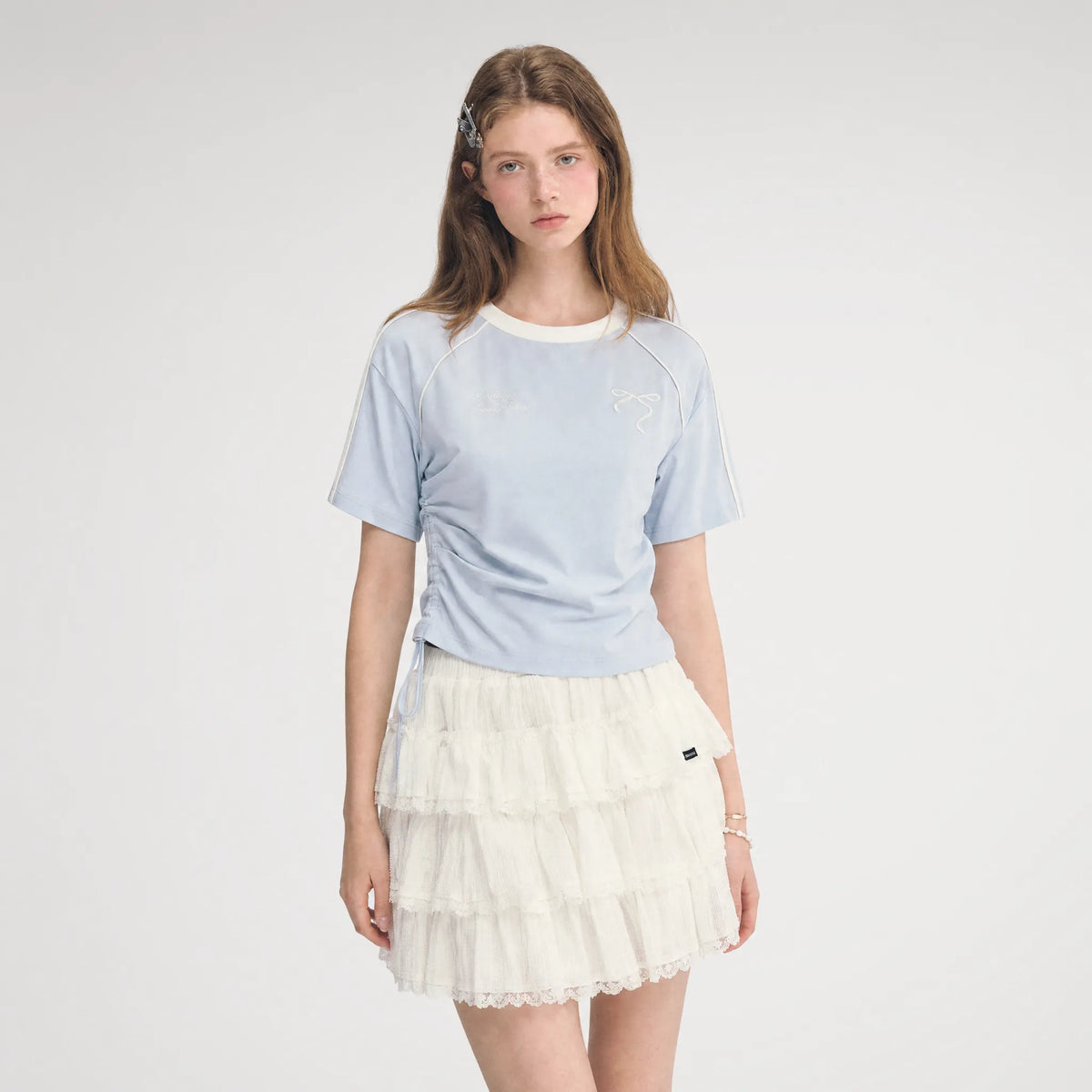 Embroidered Crop T-shirt