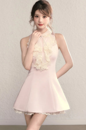 Vivian Retro Lace Collar Dress
