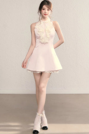 Vivian Retro Lace Collar Dress