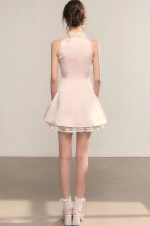 Vivian Retro Lace Collar Dress