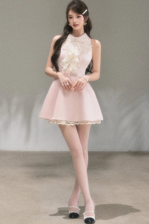 Vivian Retro Lace Collar Dress