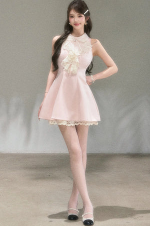 Vivian Retro Lace Collar Dress