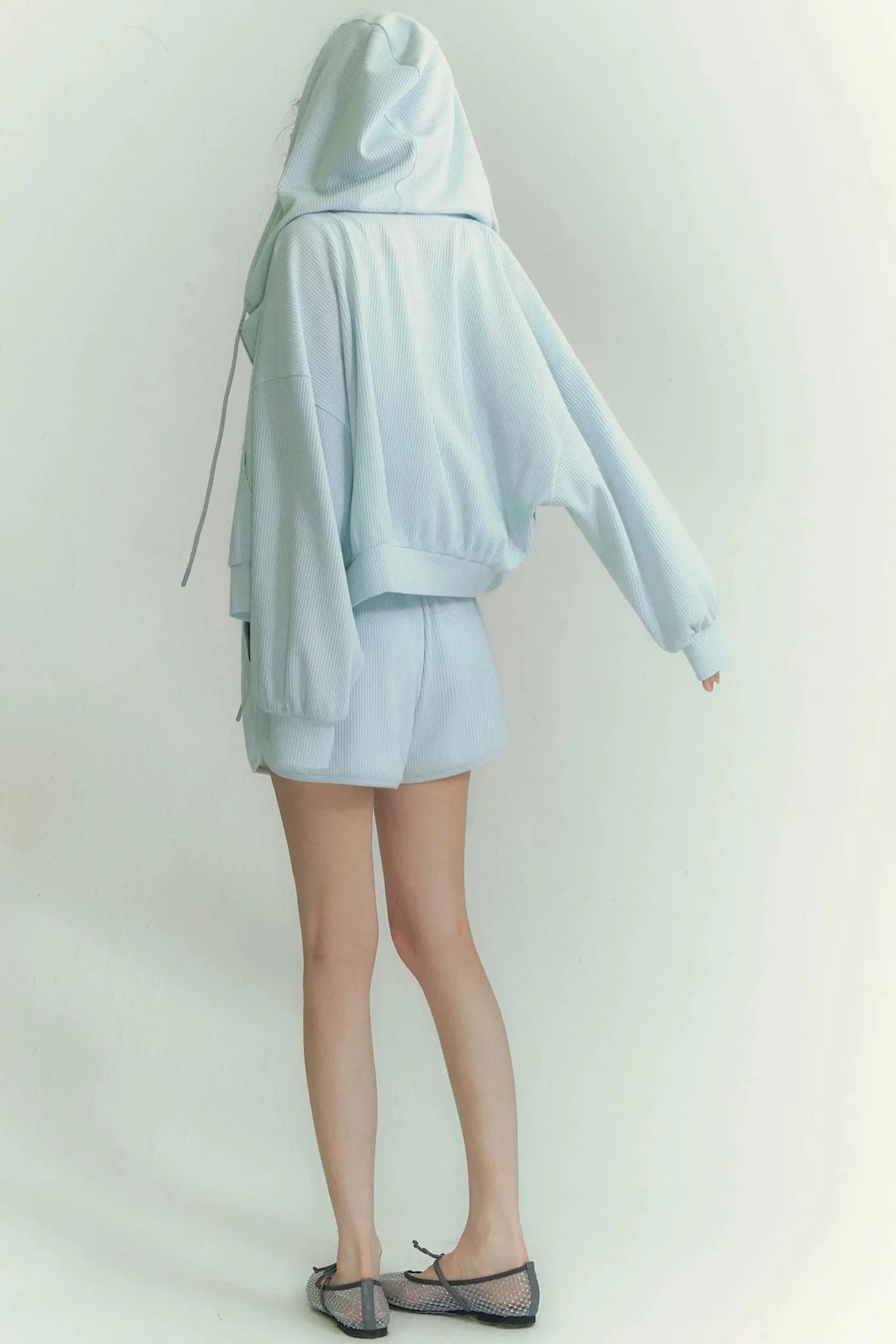 Waffle Hooded Jacket Set-Up
