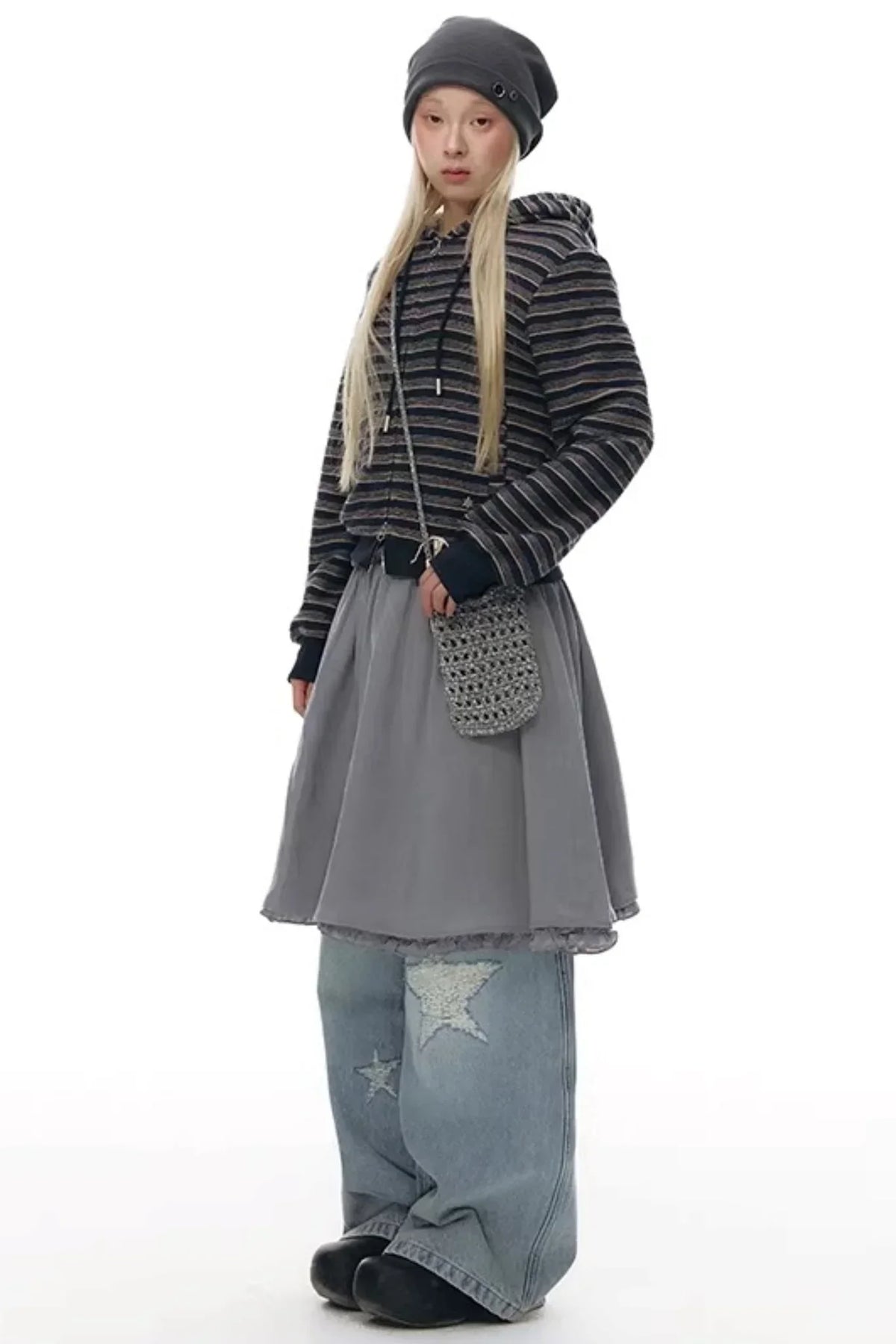 Waffle Knit Button Hat