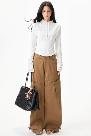 Waffle Patchwork Slim Top