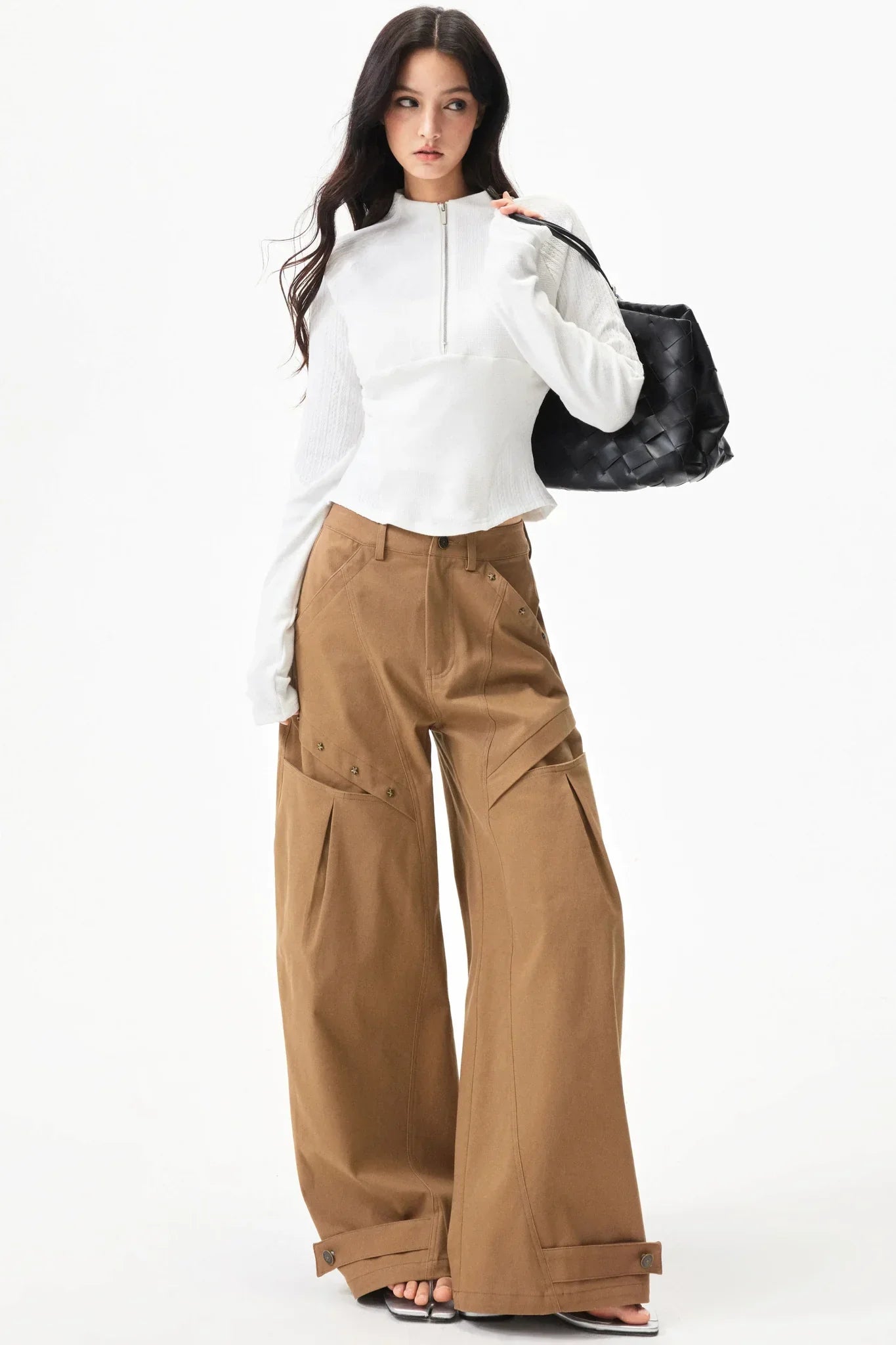 Waffle Patchwork Slim Top