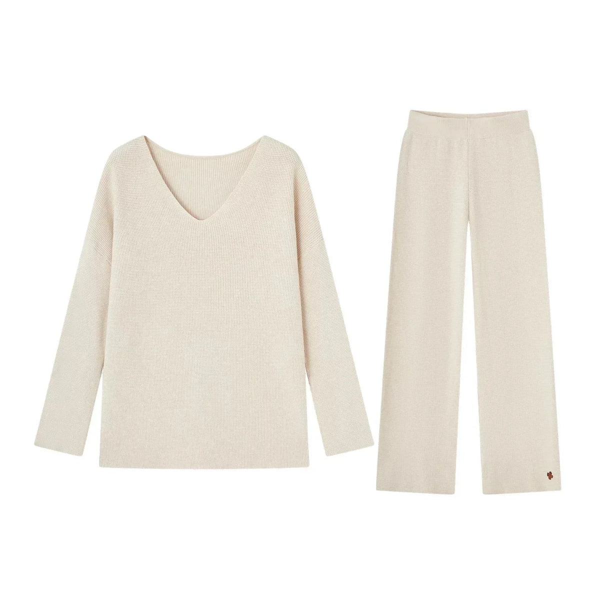 Waffle Up Knit Suit Set